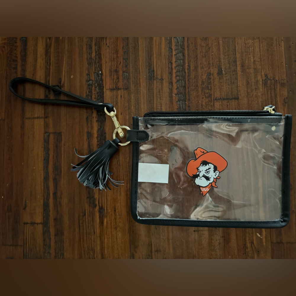OSU Pistol Pete Clear Wristlet Bag